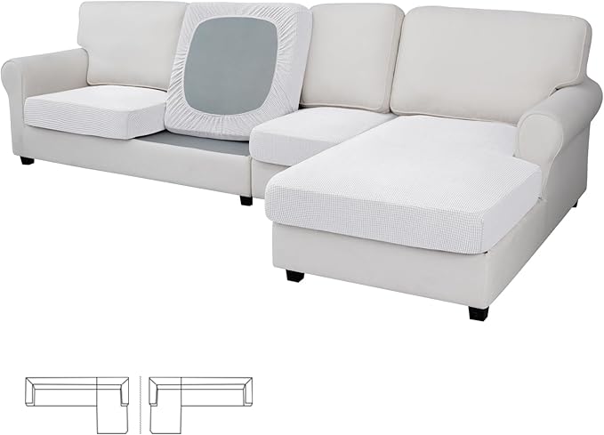 Easy-Going Stretch 4 Pieces Couch Cushion Covers