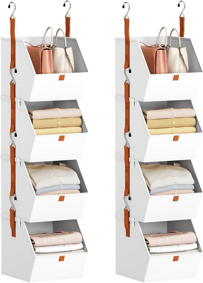 Homsorout Hanging Closet Organizer 4 Tier
