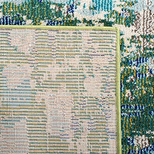 SAFAVIEH Madison Area Rug 8'x10', Modern Green & Turquoise MAD425Y
