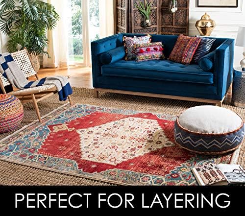 SAFAVIEH Natural Fiber Area Rug 6x9, Jute Knotted Natural NF447A