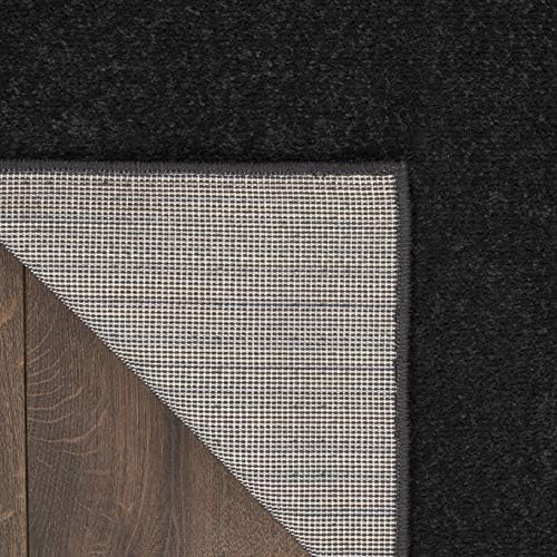 Nourison Home Nourison Essentials Black 8' x 10' Area Rug - Easy Clea...