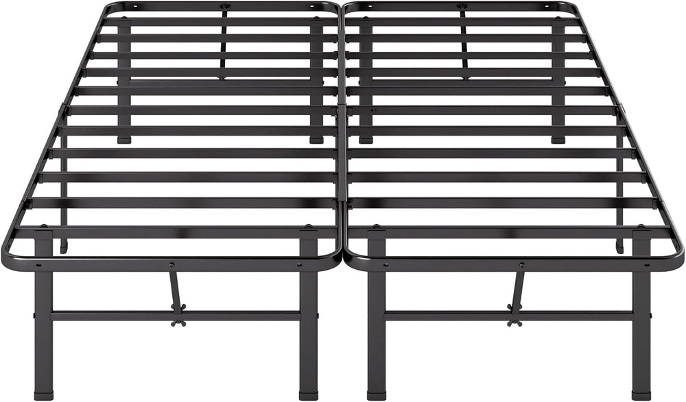 Zinus 14 Inch Rumi Metal Bed Frame, No Box Spring Needed, Black, Full