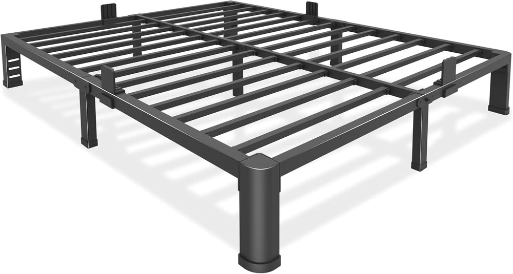 Bilily 10 Inch Low Bed Frame Full with Round Corner Legs,3500 LBS Heavy Duty ...