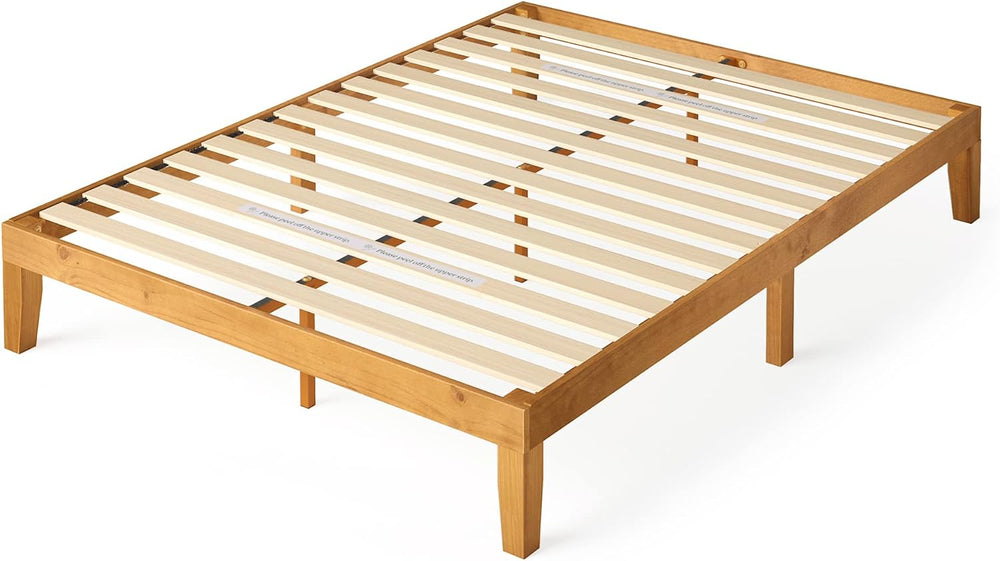 Zinus Alexia Wood Platform Bed Frame, Solid Wood Foundation, No Box Spring Ne...