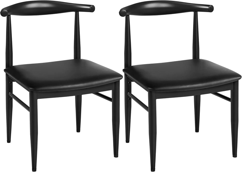 Yaheetech Dining Chairs Set of 2 Mid Century Modern Leather Dining Room Chair...