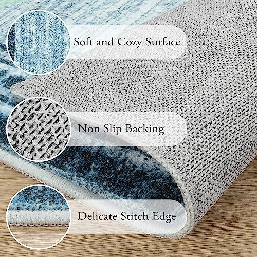 Lahome Abstract Area Rugs 5x7,Washable Modern Rugs for Living Room Non-Slip,L...