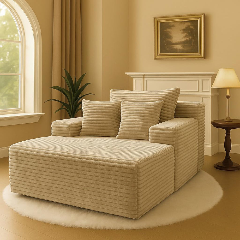 COMHOMA 105โModular Sectional Sofa with Deep Seat,Cloud Upholstered L-Shape C...