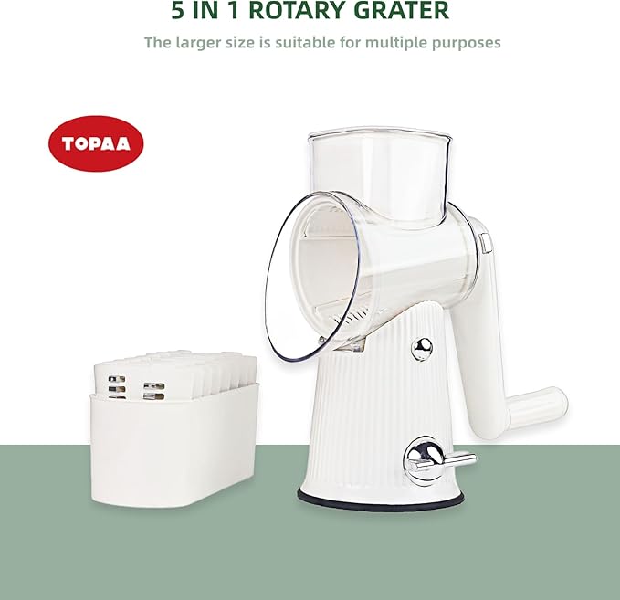 Rotary Cheese Grater with Handle