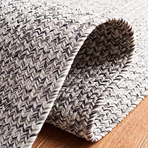 SAFAVIEH Braided Area Rug 5x8, Braided Grey & Ivory BRA201F