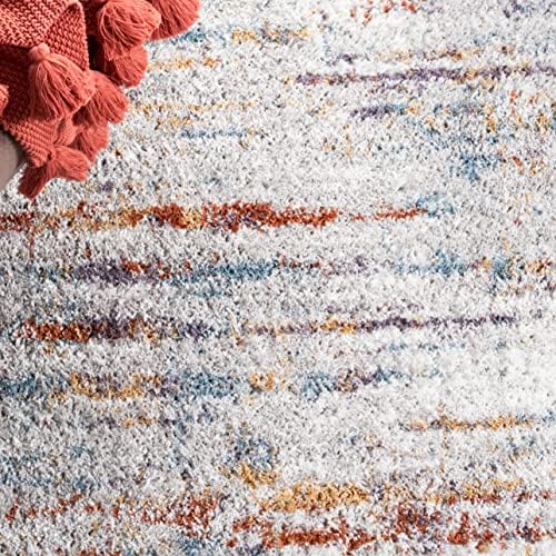 SAFAVIEH Berber Shag Collection Area Rug - 6'7" x 8'7", Blu...