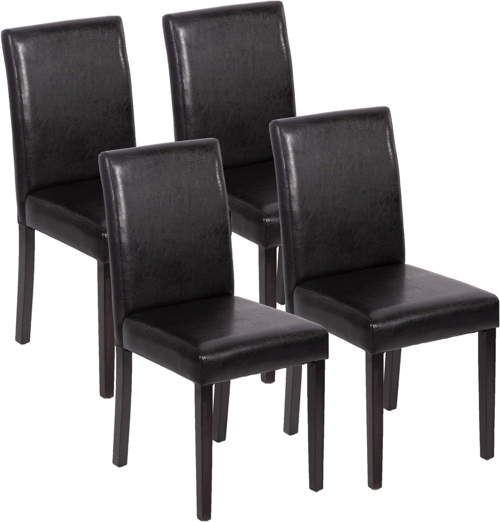 FDW Dining Chairs Set of 4,Dining Room Chairs,Side PU Cushion Chairs with Wat...