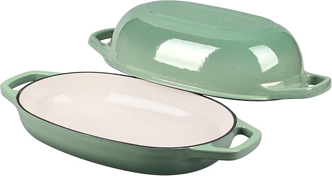 EDGING CASTING Enameled Cast Iron Oval Dutch Oven Pot