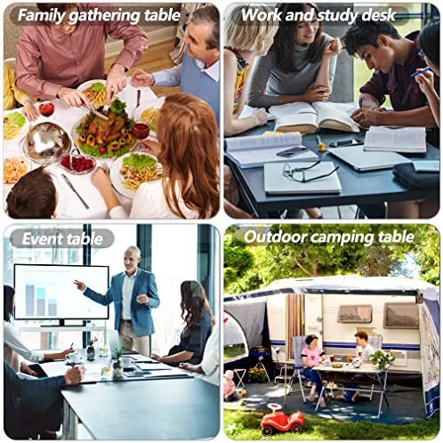 BestOffice | 6FT Folding Table | White | Portable Plastic Table