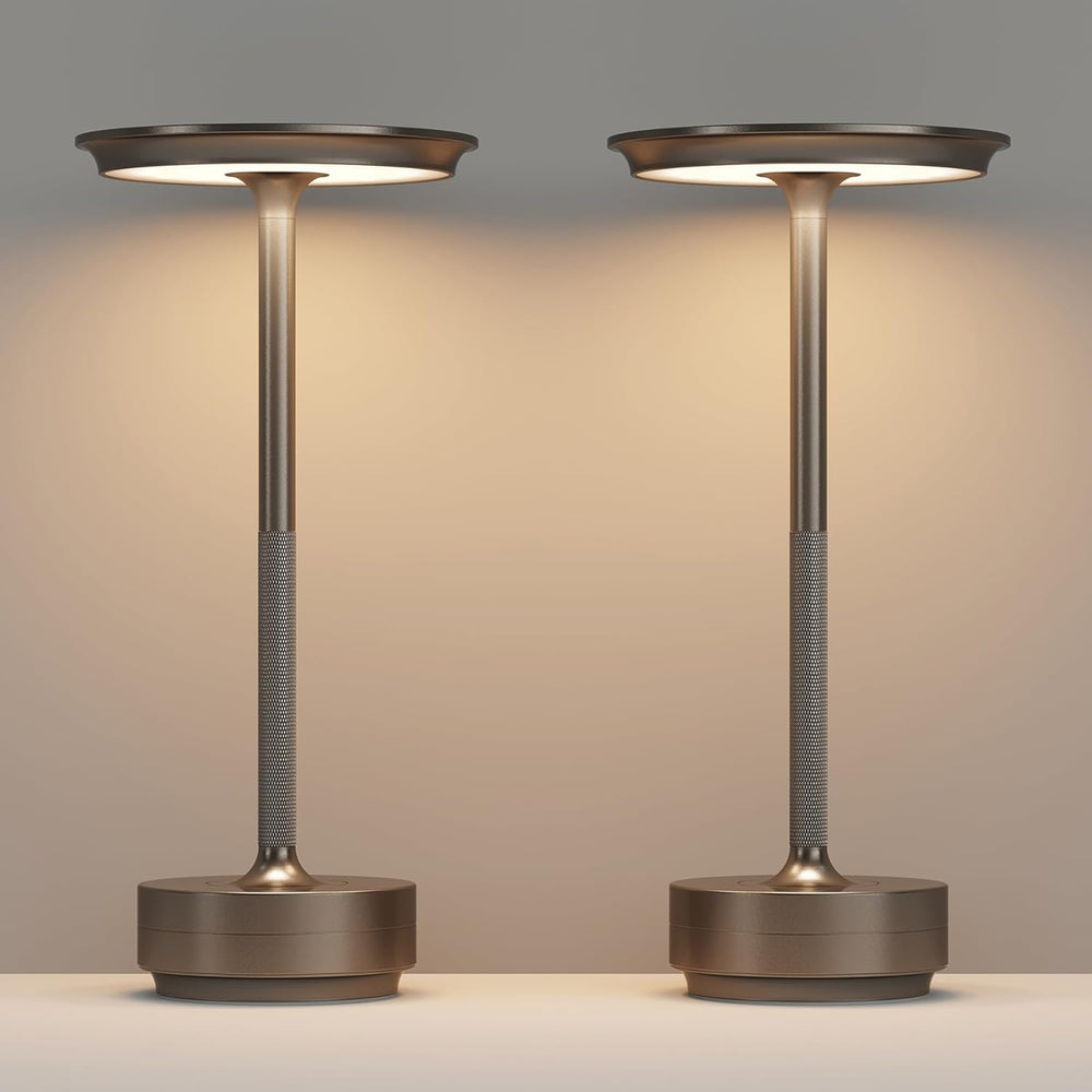 2 Pack Cordless Table Lamps Rechargeable, 5000mAh LED Table Light