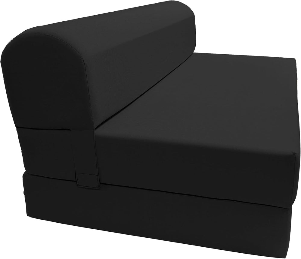 D&D Futon Furniture Sleeper Chair Folding Bed, Studio Sofa Guest Folded M...