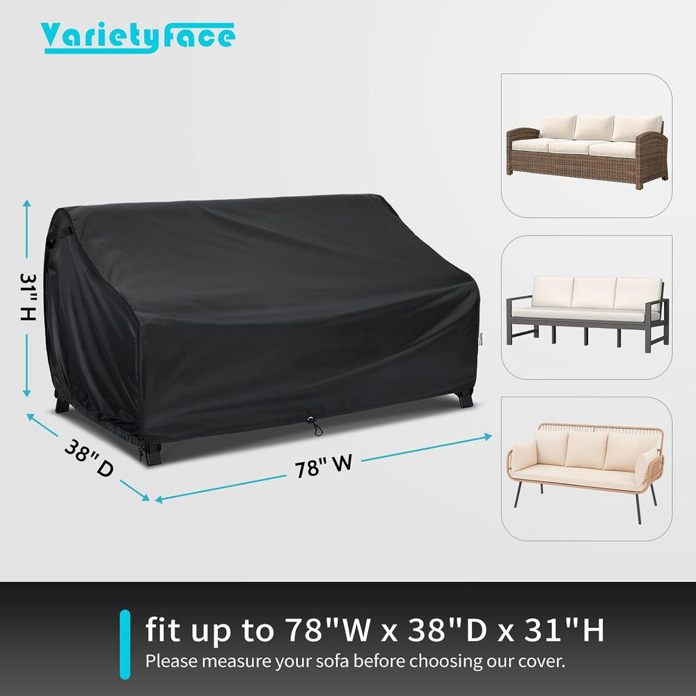 Patio Couch Cover Waterproof, Multi-Size for Outdoor Sofa