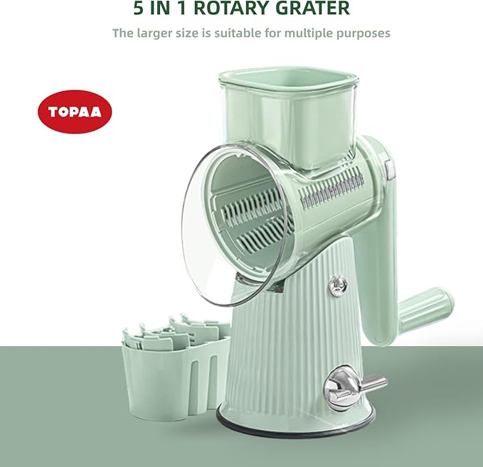 Rotary Cheese Grater with Handle