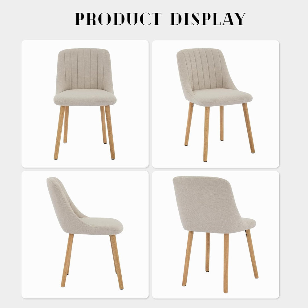 GarveeHome Dining Chairs Set of 2,Modern Upholstered Kitchen Chairs with Ergo...