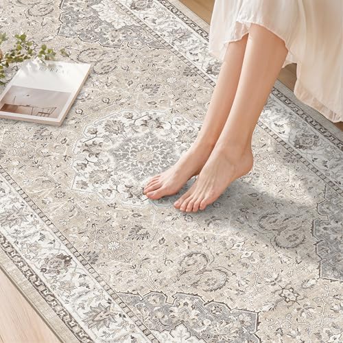 Washable Hallway 3x4 Floor Mats: Farmhouse Non-Slip Kitchen Sink Area Rug Wat...