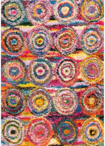 nuLOOM Kindra Multicolor Abstract Power Loomed Area Rug, 7' x 9'