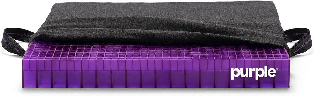 Purple Double Seat Cushion, Two-Sided Soft and Firm 2 Inch Gel Seat Cushion