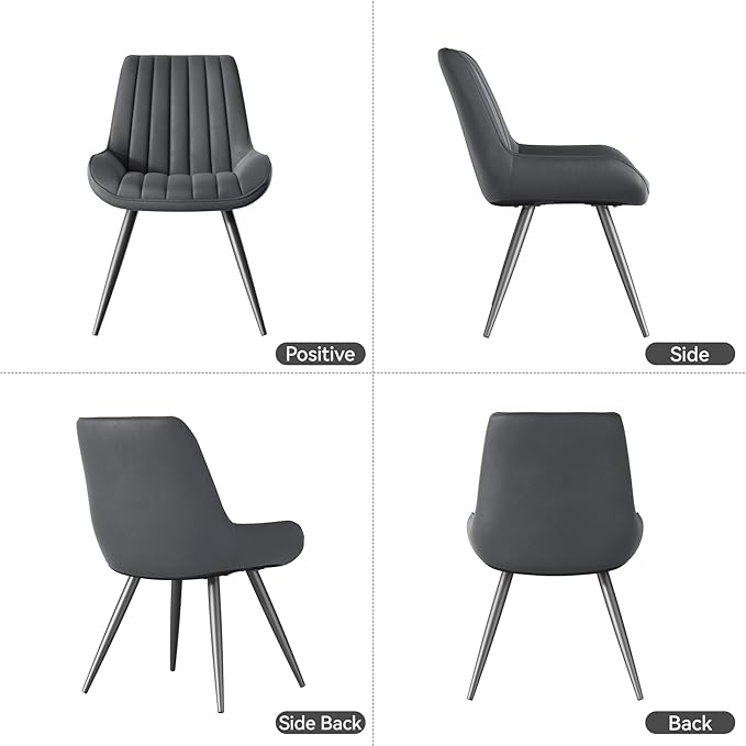 Modern Dining Chairs Set of 8,Upholstered Dining Room Chairs with Thick Cushi...