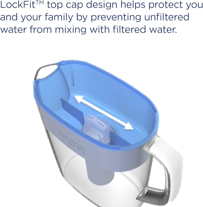 PUR 7-Cup Water Filter Pitcher, Great-Tasting Water, Dishwasher Safe, Faster