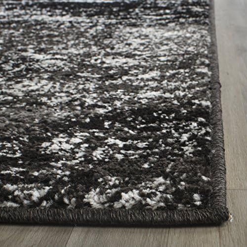 SAFAVIEH Adirondack Area Rug 8'x10', Modern Silver & Black ADR112A