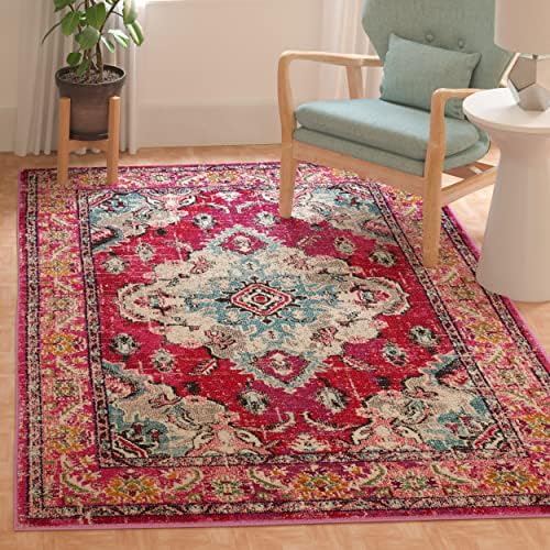 SAFAVIEH Monaco Area Rug 8x10, Large Pink & Multi MNC243D