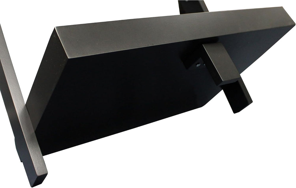 Modern 5 Tier Leaning Wall Ladder Bookshelf, Black, 70 Inches | Storage Rack,...