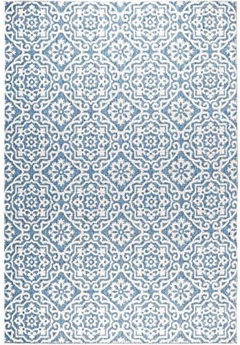 Nicole Miller New York Patio Country Danica Transitional Geometric Indoor/Out...