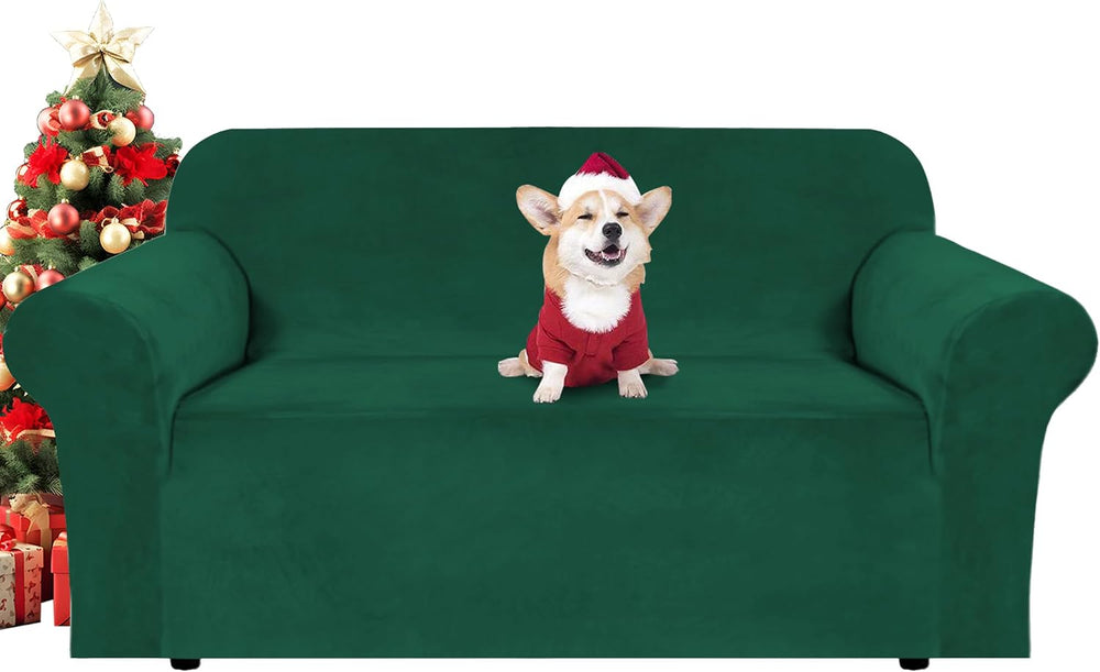 H.VERSAILTEX Stretch Velvet Loveseat Covers