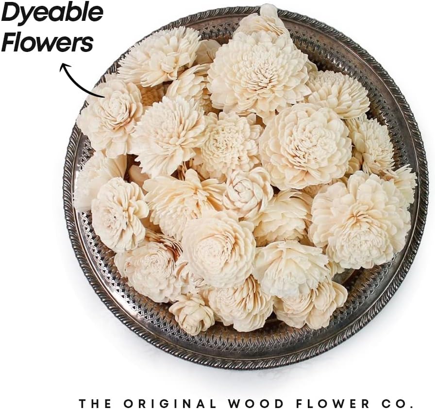Sola Wood Flowers - Random Assortment (No Bark) - 100 pcs, Artificial Flowers...