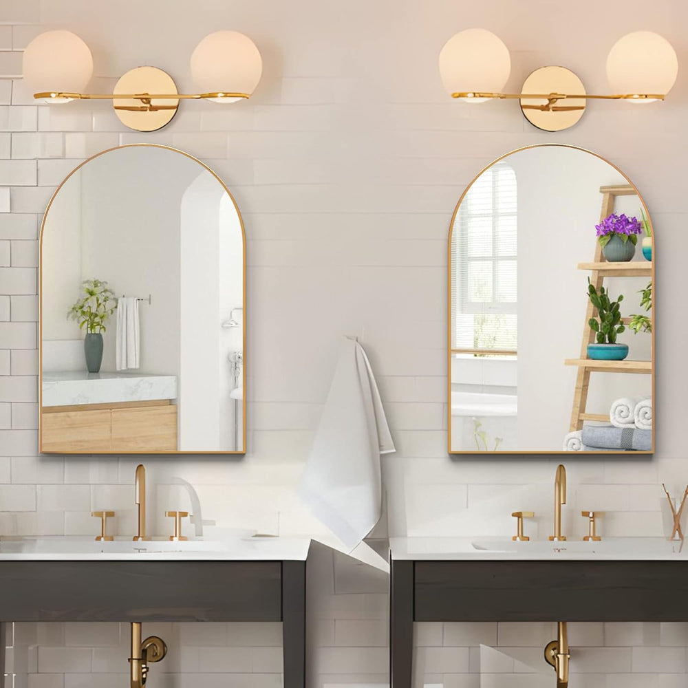 Wall Mounted Mirror, Arched Wall Mirror for Bathroom, 20"x30" Arch ...