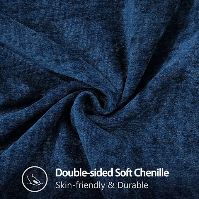 decorUhome Soft Chenille Throw Pillow Covers 22x22 Set of 2 Poseidon