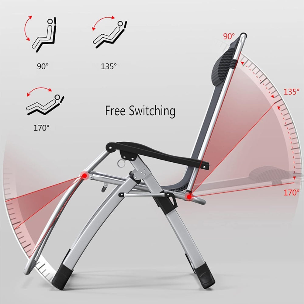 Padded Gravity Lounge Chair Wider Armrest Adjustable Recliner with Cup Holder...