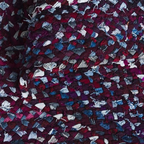 SAFAVIEH Braided Area Rug 8x10, Large Purple & Blue BRD210V