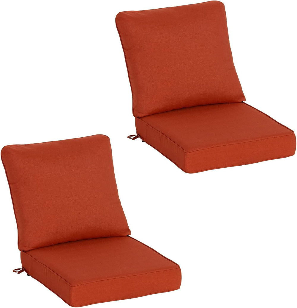 COZYVIDA Outdoor Patio Cushion Set, 23.5x25x5.1 Inch, Quarry Red