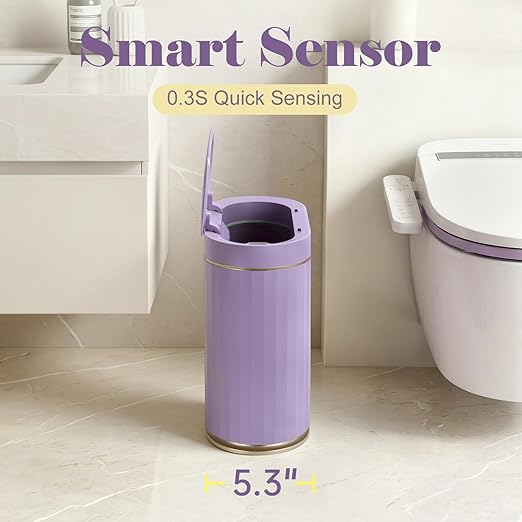 ELPHECO Bathroom Sensor Trash Can