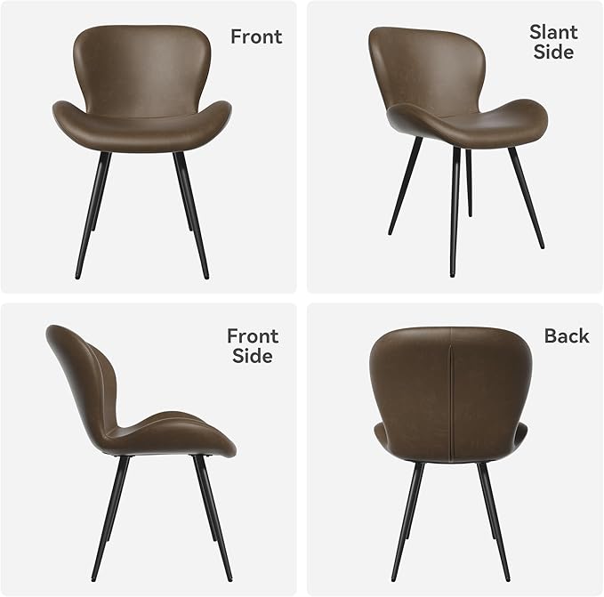 Nalupatio Dining Chairs Set of 4, Modern Dining Room Chairs Comfy Backrest Th...