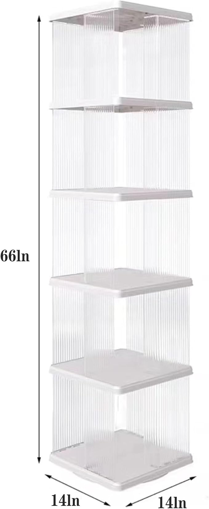 Rotating Bookshelf Tower, 360-Degree rotating bookshelves , Small-Space Corne...