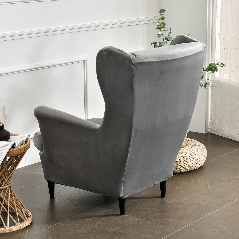 GULI Chair Cover 2-Piece, Wing Chair Covers Armchair Chair Slipcovers Spandex...