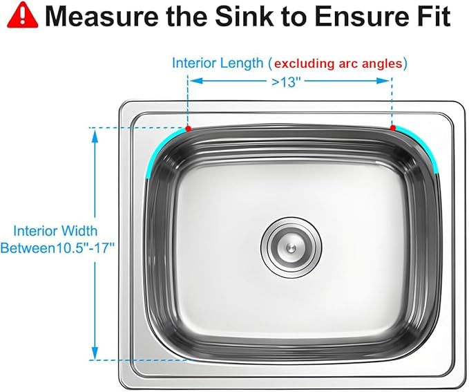 Expandable in Sink Dish Drying Rack, Adjustable Capacity Stainless Steel Over