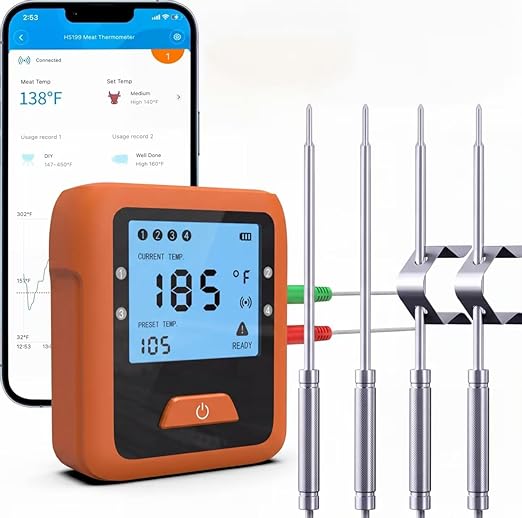 Smart Wireless Meat Thermometer Digital