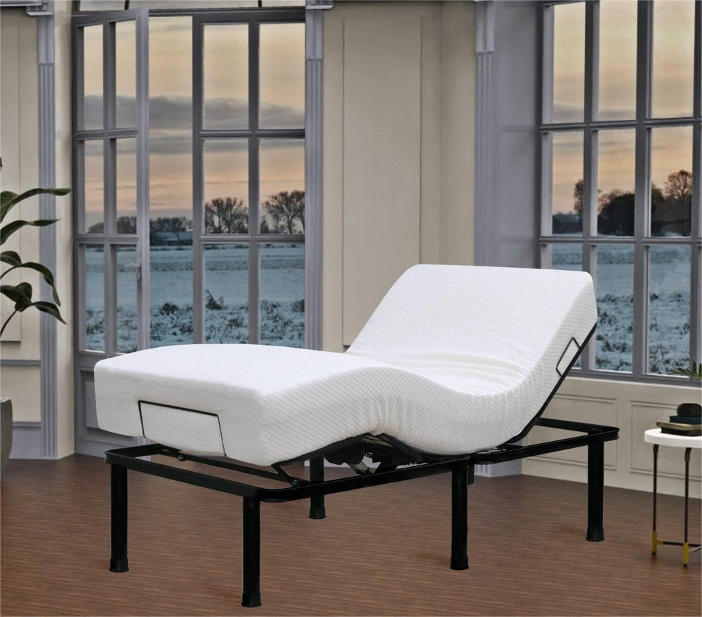 Adjustable Bed Frame Full Metal Frame Bears 705 lbs Head and Legs Can Lift In...