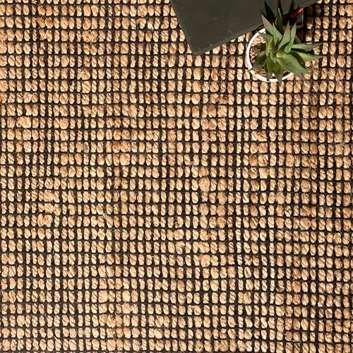 Chardin home 5x7 Jute Cotton Handwoven Area Rug | Braided Boho Farmhouse Rug ...
