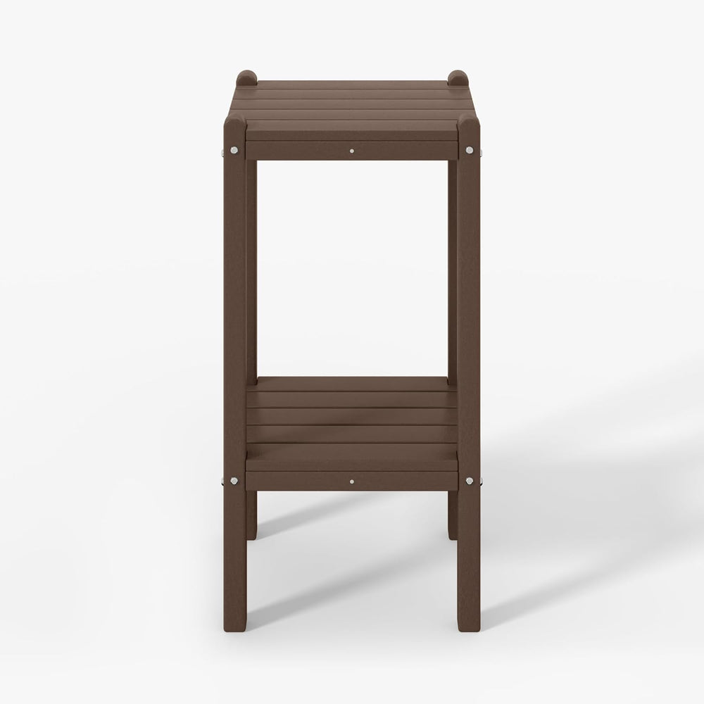 WestinTrends Malibu 36" Outdoor Adirondack HDPE 2-Tier Patio Side Table,...