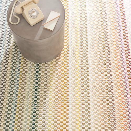 Dash & Albert Poppy Multicolor Geometric Handwoven Wool Rug, 2'x3'