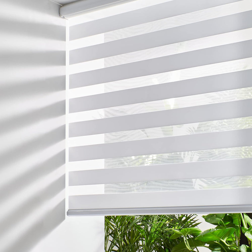 Persilux Cordless Zebra Blinds for Windows Free-Stop Roller Window Shades (22...