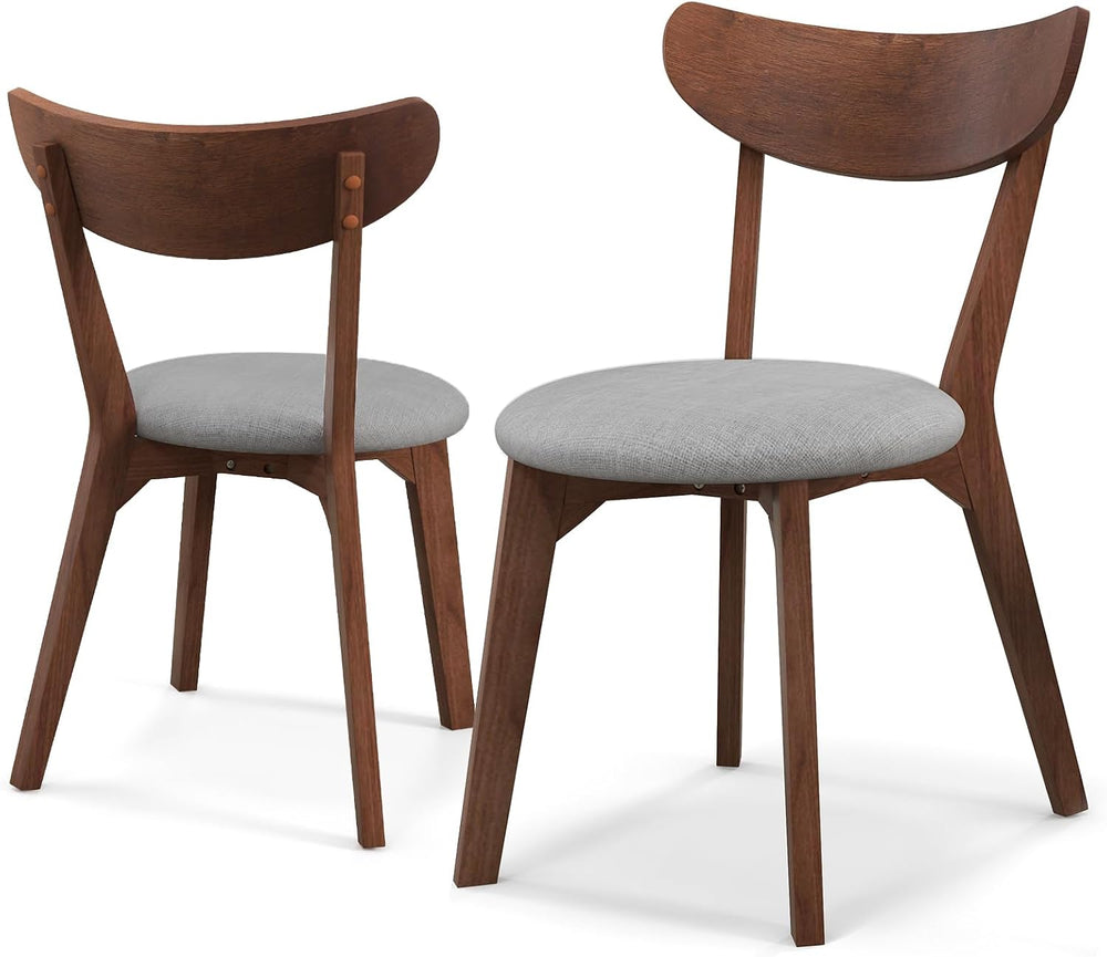 NAFORT Dining Chairs Set of 2, Modern Fabric Upholstered Dining Room Chairs, ...